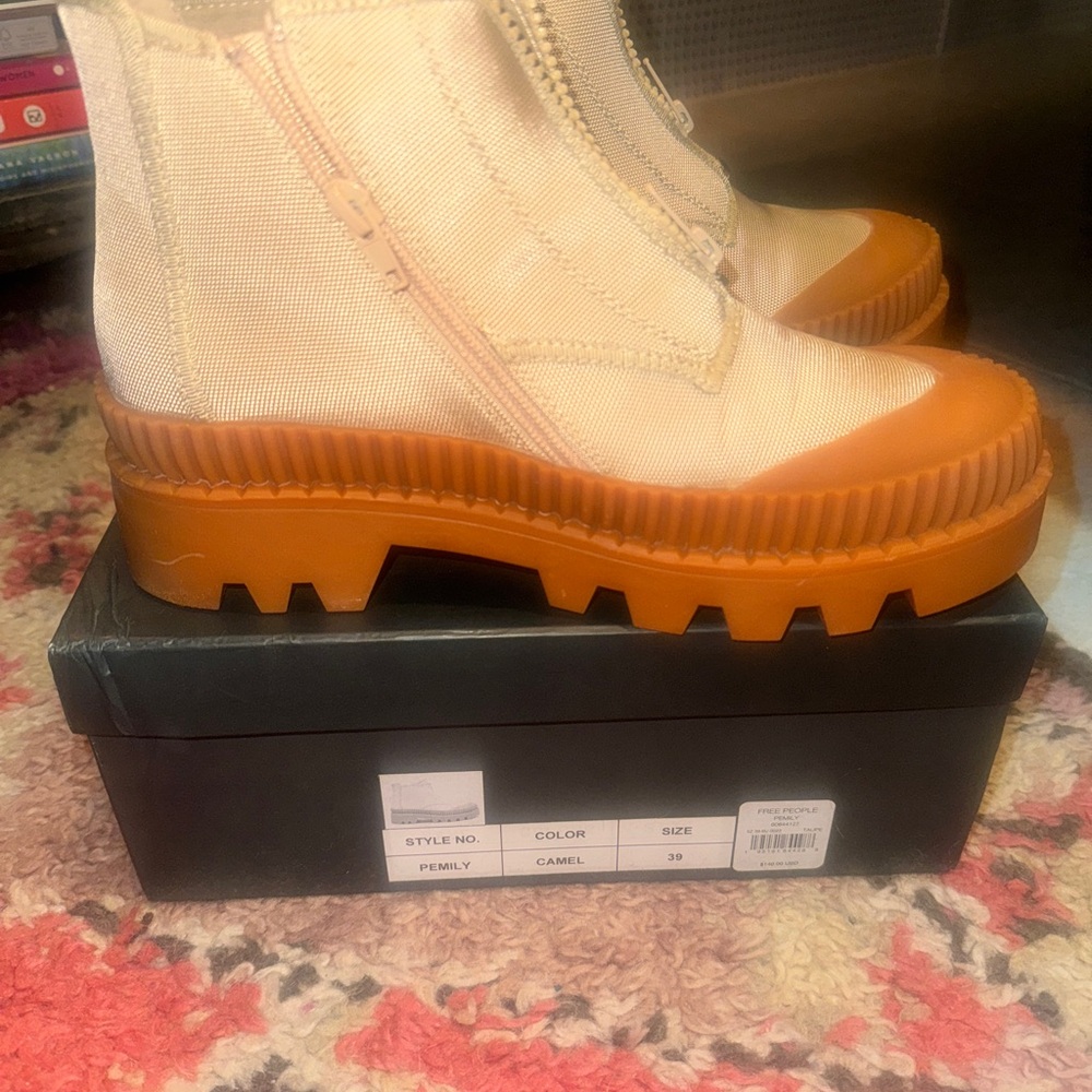 Free People Camel Ankle Boots